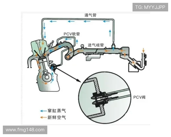 挖掘机发动机曲轴箱强制通风